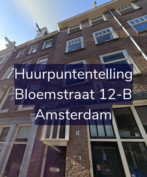 Foto gevel Huurpuntentelling voor Bloemstraat 12-B, Amsterdam