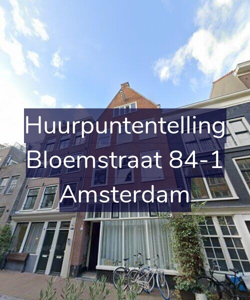 Foto gevel Huurpuntentelling voor Bloemstraat 84-1, Amsterdam