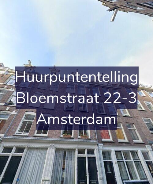 Foto gevel Huurpuntentelling voor Bloemstraat 22-3, Amsterdam