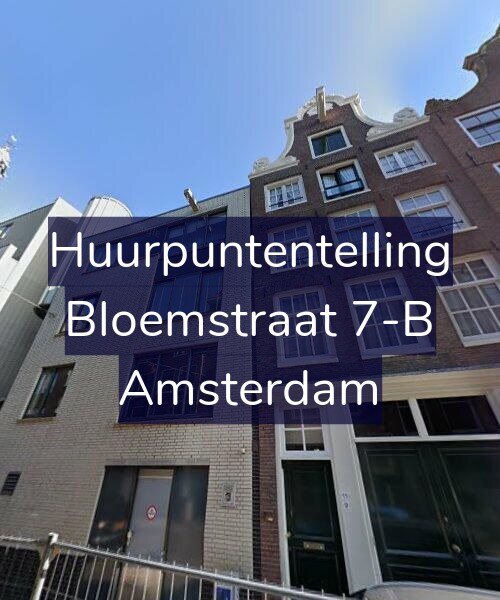 Foto gevel Huurpuntentelling voor Bloemstraat 7-B, Amsterdam