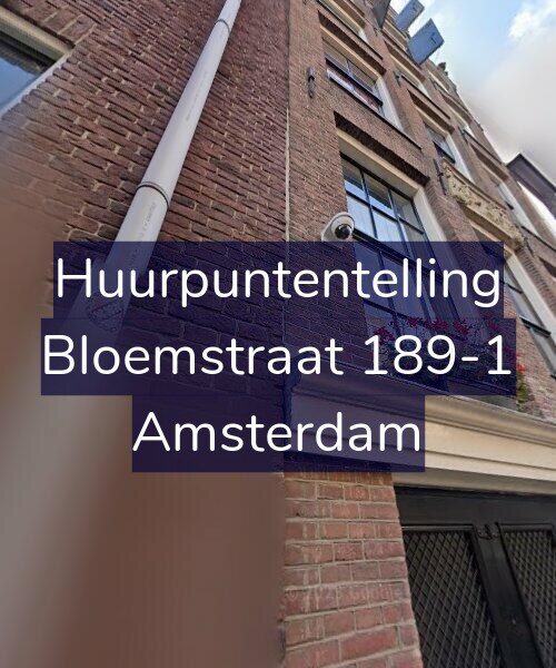 Foto gevel Huurpuntentelling voor Bloemstraat 189-1, Amsterdam