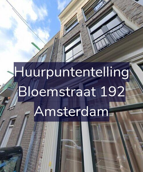 Foto gevel Huurpuntentelling voor Bloemstraat 192, Amsterdam