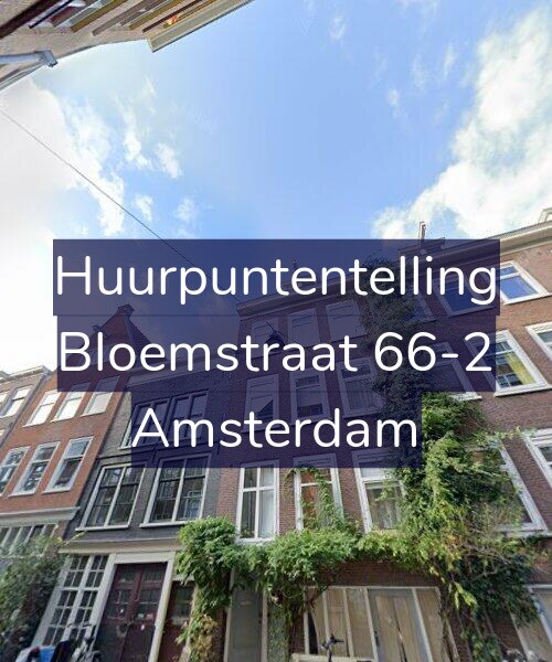 Foto gevel Huurpuntentelling voor Bloemstraat 66-2, Amsterdam