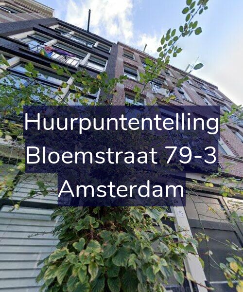 Foto gevel Huurpuntentelling voor Bloemstraat 79-3, Amsterdam