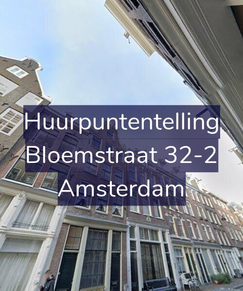 Foto gevel Huurpuntentelling voor Bloemstraat 32-2, Amsterdam
