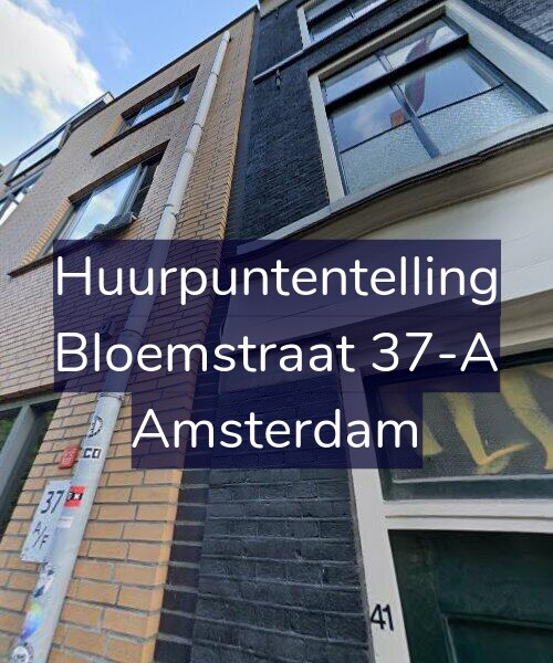 Foto gevel Huurpuntentelling voor Bloemstraat 37-A, Amsterdam