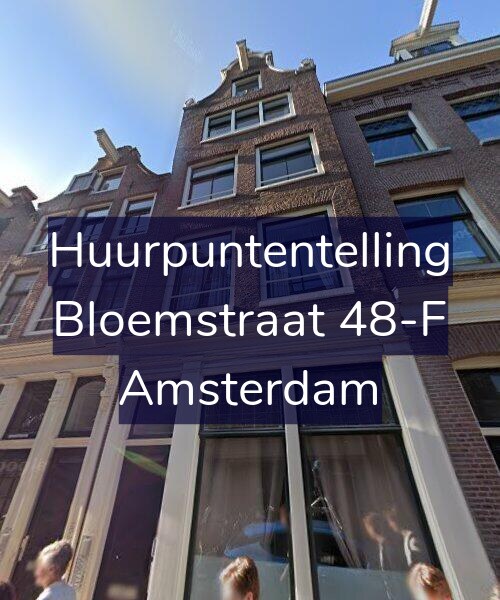 Foto gevel Huurpuntentelling voor Bloemstraat 48-F, Amsterdam