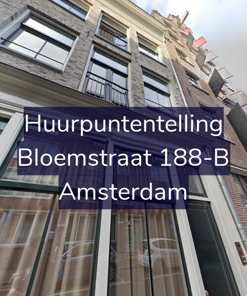 Foto gevel Huurpuntentelling voor Bloemstraat 188-B, Amsterdam
