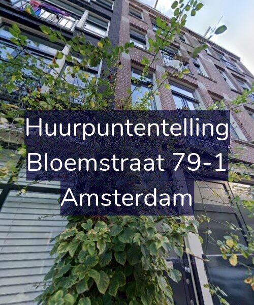 Foto gevel Huurpuntentelling voor Bloemstraat 79-1, Amsterdam