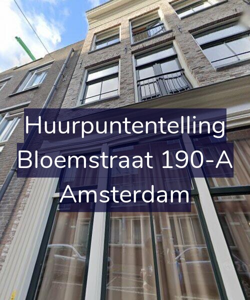 Foto gevel Huurpuntentelling voor Bloemstraat 190-A, Amsterdam