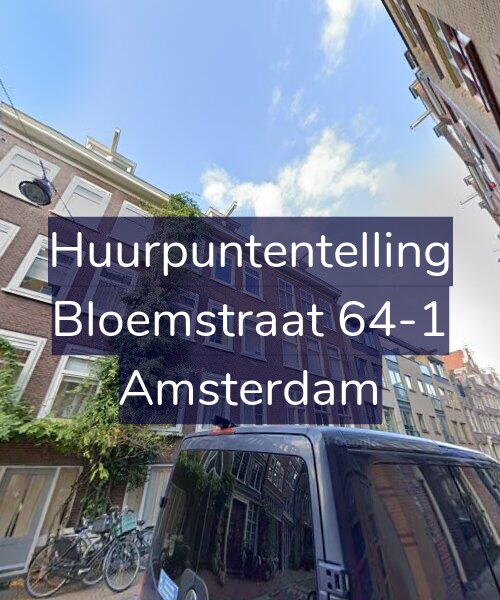 Foto gevel Huurpuntentelling voor Bloemstraat 64-1, Amsterdam