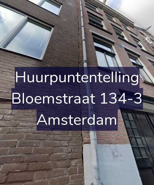 Foto gevel Huurpuntentelling voor Bloemstraat 134-3, Amsterdam
