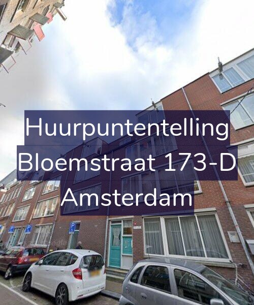 Foto gevel Huurpuntentelling voor Bloemstraat 173-D, Amsterdam