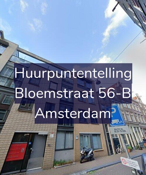 Foto gevel Huurpuntentelling voor Bloemstraat 56-B, Amsterdam