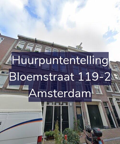 Foto gevel Huurpuntentelling voor Bloemstraat 119-2, Amsterdam