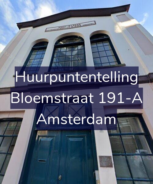 Foto gevel Huurpuntentelling voor Bloemstraat 191-A, Amsterdam