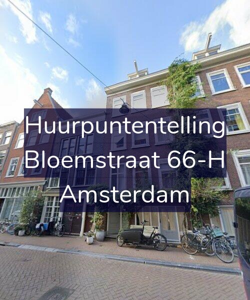 Foto gevel Huurpuntentelling voor Bloemstraat 66-H, Amsterdam