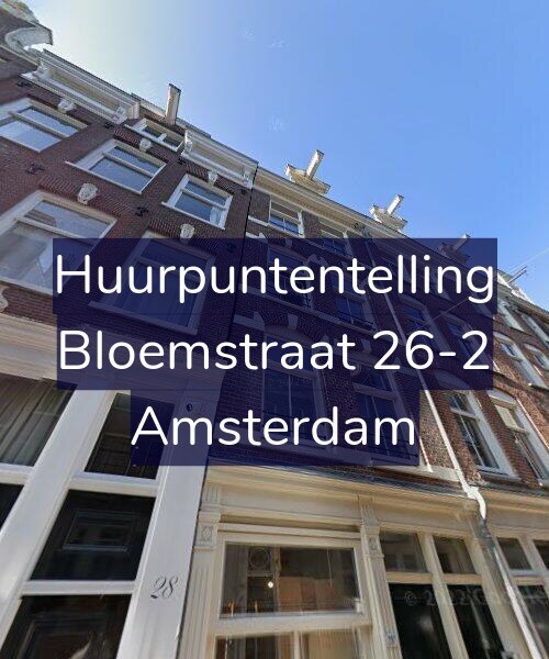Foto gevel Huurpuntentelling voor Bloemstraat 26-2, Amsterdam