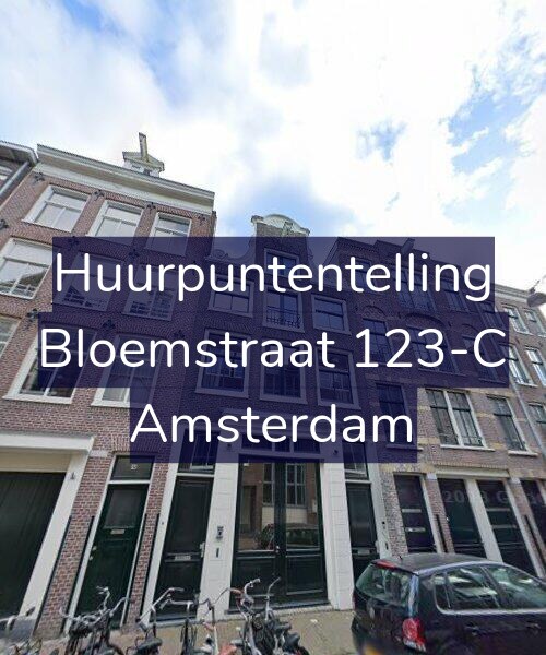 Foto gevel Huurpuntentelling voor Bloemstraat 123-C, Amsterdam