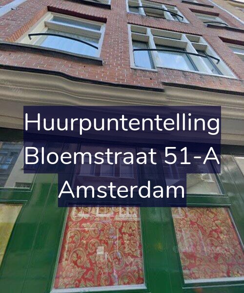 Foto gevel Huurpuntentelling voor Bloemstraat 51-A, Amsterdam