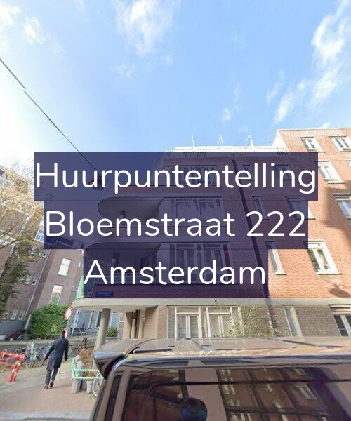 Foto gevel Huurpuntentelling voor Bloemstraat 222, Amsterdam