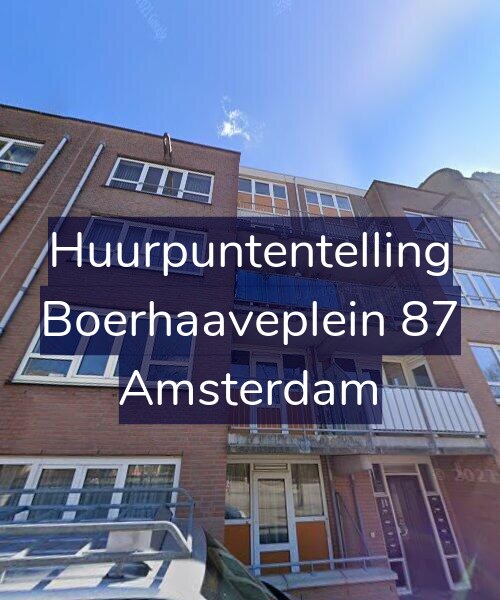 Foto gevel Huurpuntentelling voor Boerhaaveplein 87, Amsterdam