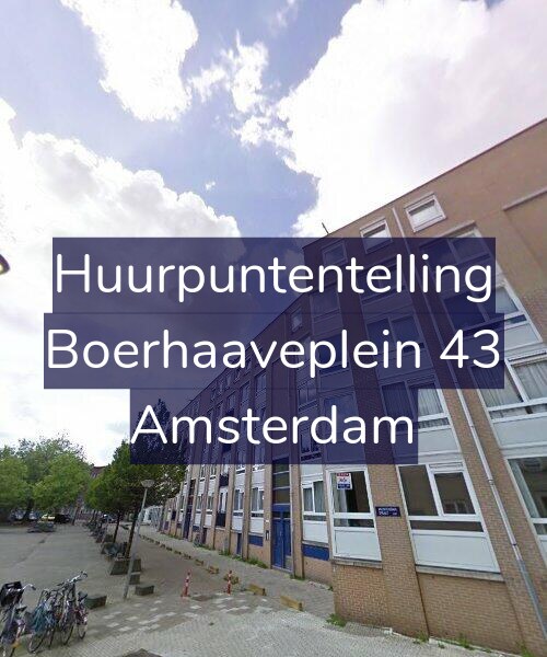 Foto gevel Huurpuntentelling voor Boerhaaveplein 43, Amsterdam