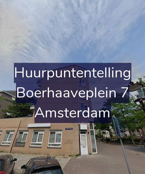 Foto gevel Huurpuntentelling voor Boerhaaveplein 7, Amsterdam