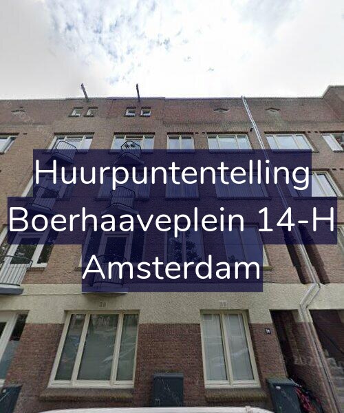 Foto gevel Huurpuntentelling voor Boerhaaveplein 14-H, Amsterdam