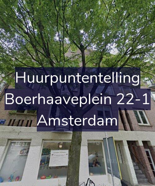 Foto gevel Huurpuntentelling voor Boerhaaveplein 22-1, Amsterdam