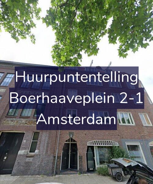 Foto gevel Huurpuntentelling voor Boerhaaveplein 2-1, Amsterdam