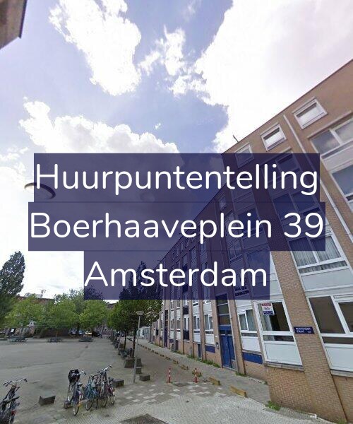 Foto gevel Huurpuntentelling voor Boerhaaveplein 39, Amsterdam