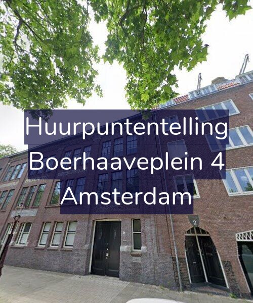 Foto gevel Huurpuntentelling voor Boerhaaveplein 4, Amsterdam