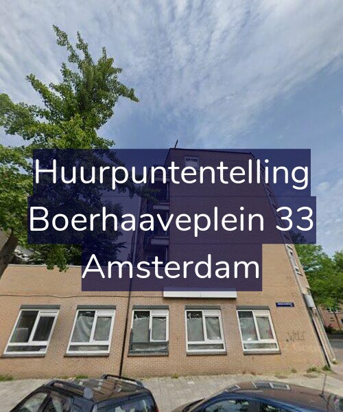 Foto gevel Huurpuntentelling voor Boerhaaveplein 33, Amsterdam