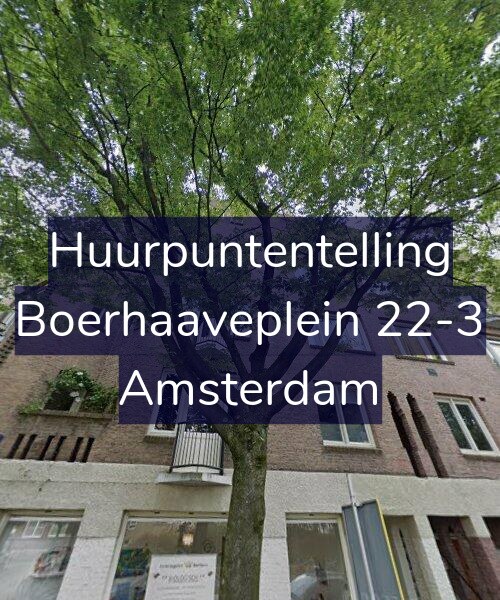Foto gevel Huurpuntentelling voor Boerhaaveplein 22-3, Amsterdam