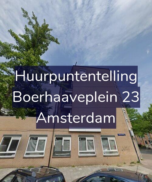 Foto gevel Huurpuntentelling voor Boerhaaveplein 23, Amsterdam