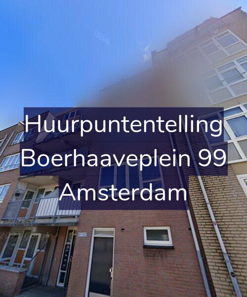 Foto gevel Huurpuntentelling voor Boerhaaveplein 99, Amsterdam