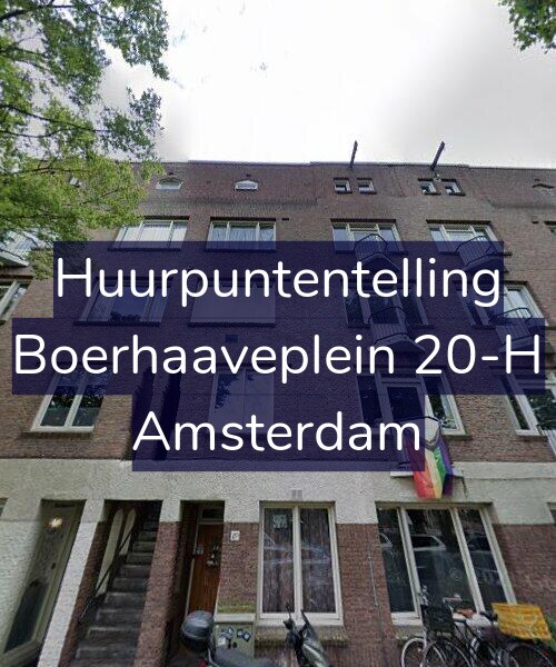 Foto gevel Huurpuntentelling voor Boerhaaveplein 20-H, Amsterdam