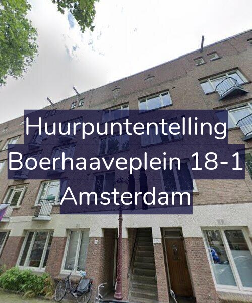 Foto gevel Huurpuntentelling voor Boerhaaveplein 18-1, Amsterdam