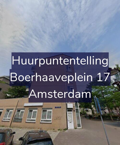 Foto gevel Huurpuntentelling voor Boerhaaveplein 17, Amsterdam