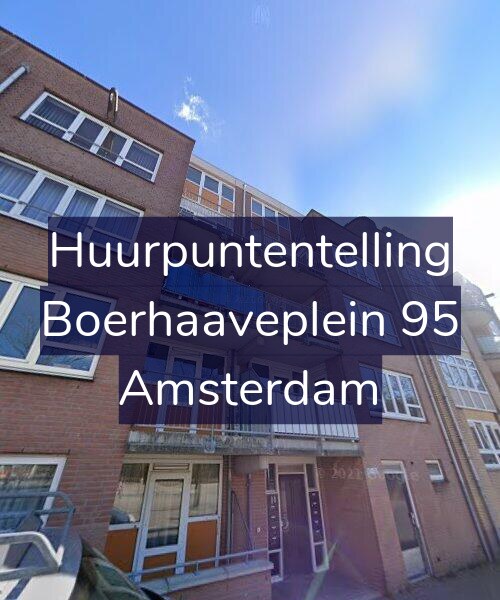 Foto gevel Huurpuntentelling voor Boerhaaveplein 95, Amsterdam