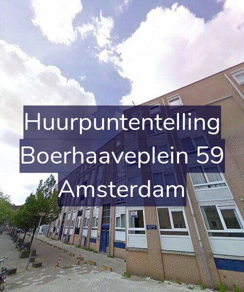 Foto gevel Huurpuntentelling voor Boerhaaveplein 59, Amsterdam