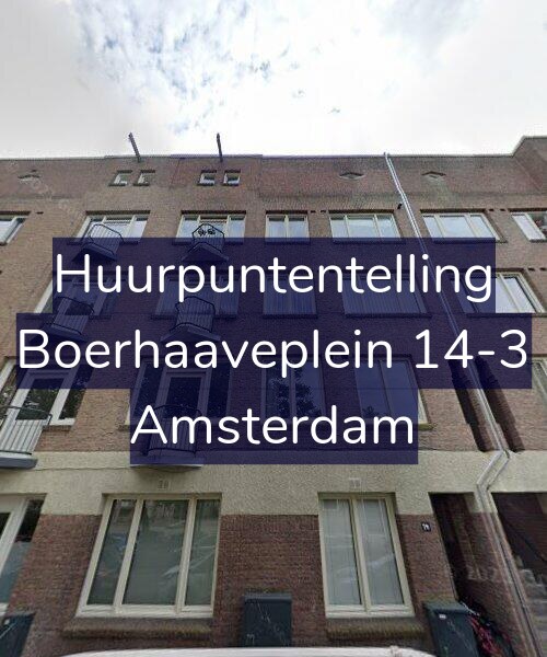 Foto gevel Huurpuntentelling voor Boerhaaveplein 14-3, Amsterdam