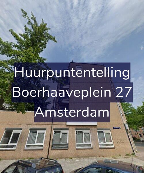 Foto gevel Huurpuntentelling voor Boerhaaveplein 27, Amsterdam