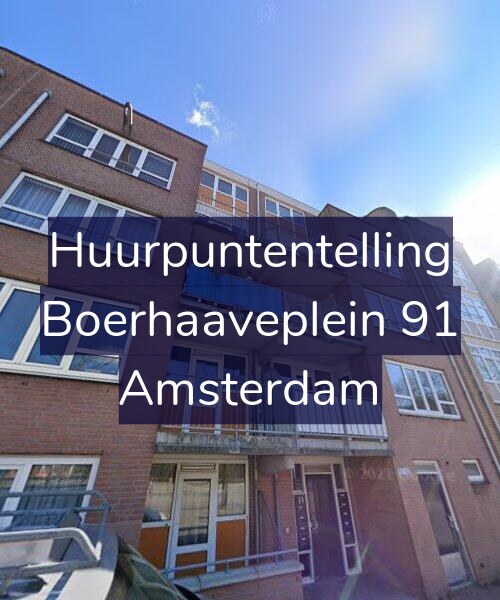 Foto gevel Huurpuntentelling voor Boerhaaveplein 91, Amsterdam