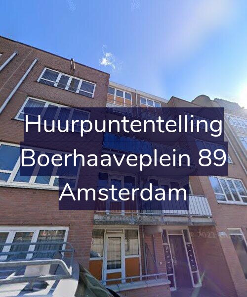 Foto gevel Huurpuntentelling voor Boerhaaveplein 89, Amsterdam