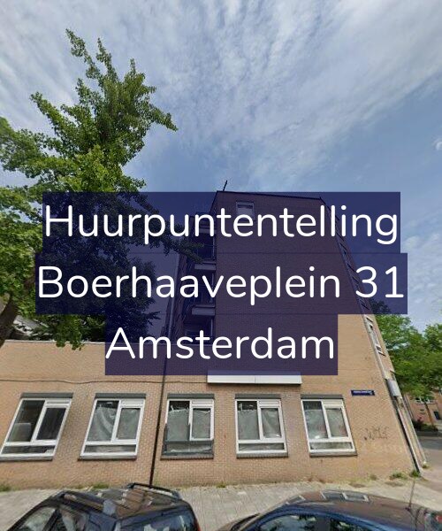 Foto gevel Huurpuntentelling voor Boerhaaveplein 31, Amsterdam