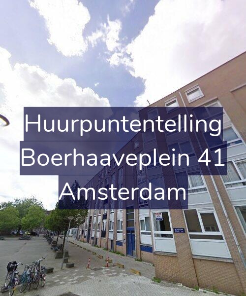 Foto gevel Huurpuntentelling voor Boerhaaveplein 41, Amsterdam