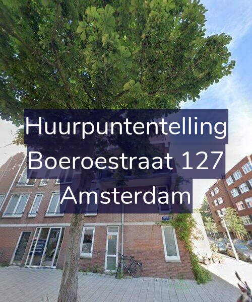 Foto gevel Huurpuntentelling voor Boeroestraat 127, Amsterdam