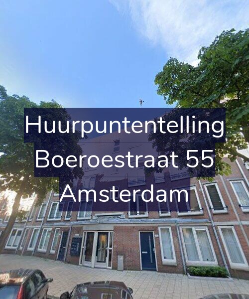 Foto gevel Huurpuntentelling voor Boeroestraat 55, Amsterdam